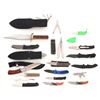 Image 5 : Lot of Twenty (20) Folding and Fixed Blade Knives by SOG, Leatherman, Beretta, Benchmade, S&W, etc