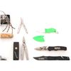 Image 7 : Lot of Twenty (20) Folding and Fixed Blade Knives by SOG, Leatherman, Beretta, Benchmade, S&W, etc