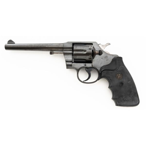 Post-War Colt Official Police Double Action Heavy Barrel Revolver