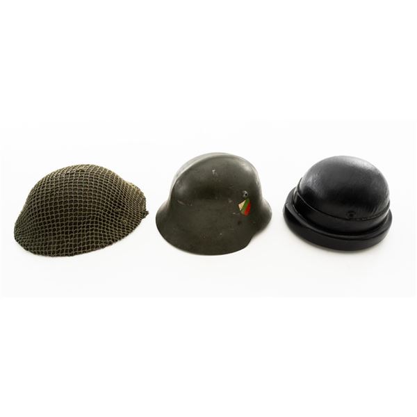 Lot of Three (3) Military Helmets