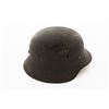 Image 1 : German M42 Steel Helmet with Replacement Black Leather Chin Strap and Tan Liner
