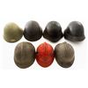 Image 1 : Lot of Seven (7) Steel Military Helmets
