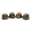 Image 2 : Lot of Four (4) WWII German Steel Helmet Shells