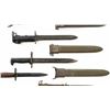 Image 6 : Lot of Five (5) Bayonets and Three (3) Scabbards