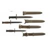 Image 9 : Lot of Five (5) Bayonets and Three (3) Scabbards