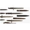 Image 10 : Lot of Eight (8) Bayonets with Scabbards
