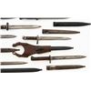 Image 8 : Lot of Eight (8) Bayonets with Scabbards