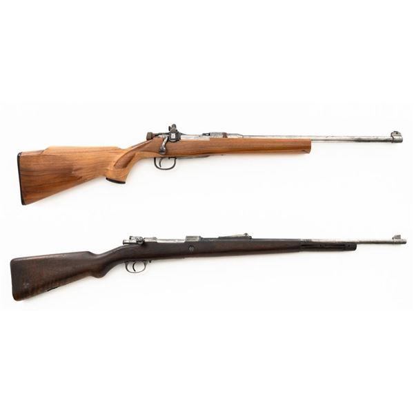 Lot of Two (2) Modified Bolt Action Military Rifles: 1.) Japanese Type 99 Arisaka Bolt Action Rifle