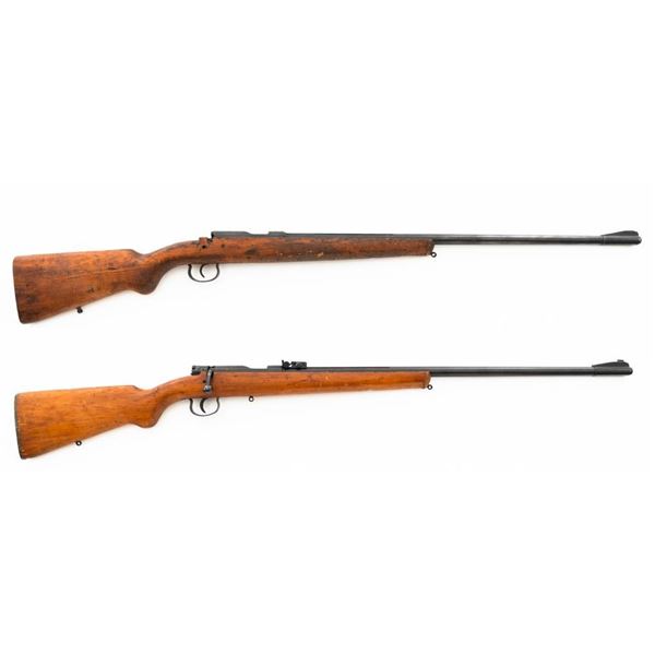 Lot of Two (2) Romanian UMC Cugir Bolt Action Single Shot .22 LR Training Rifles
