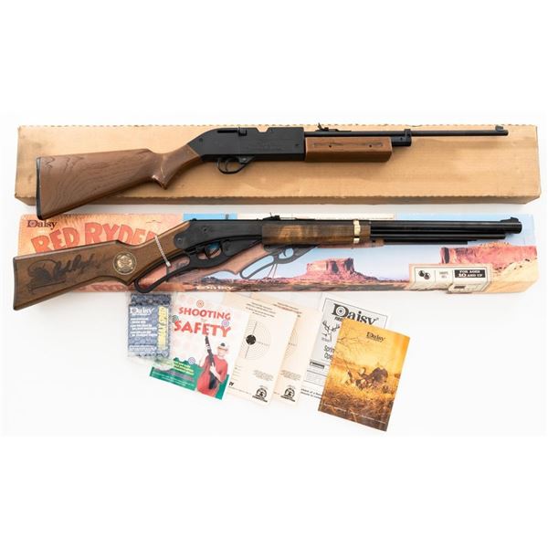 Lot of Two (2) Air Rifles: 1.) Daisy Red Ryder Carbine 2000 Millennium Edition