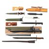 Image 4 : Reproduction Lot of Three (3) Bayonets, Two (2) Knives, and Two (2) Frogs