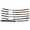 Image 1 : Lot of Five (5) Reproduction Japanese Style Swords and Two (2) Scabbards