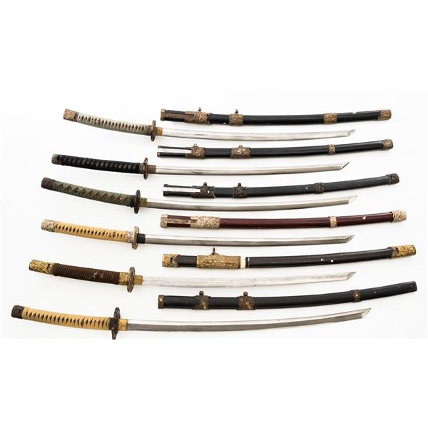 Lot of Six (6) Reproduction Japanese Swords