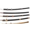 Image 3 : Lot of Eight (8) Reproduction Japanese Style Swords