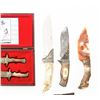 Image 3 : Lot of Seventeen (17) Fixed Blade and Folding Novelty Knives