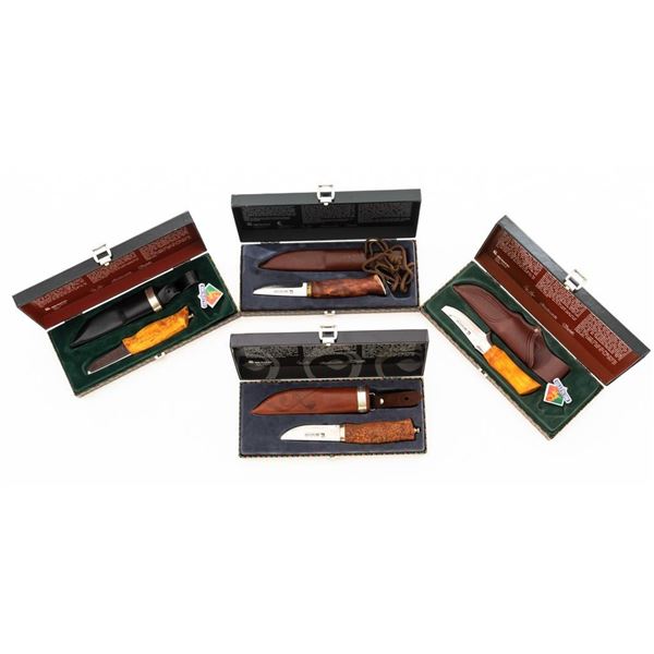 Lot of Four (4) Brusletto Fixed Blade Knives