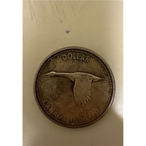 1867 - 1967 Canadian silver dollar