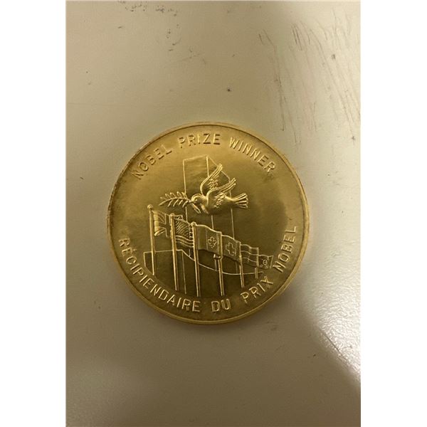 Nobel prize winner, Lester B Peterson, 1897 to 1972 coin
