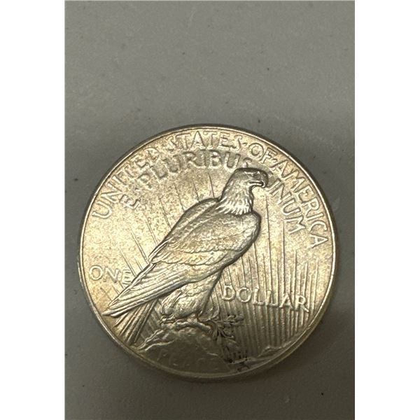 1935 AU 50 Last Year Peace Silver Dollar