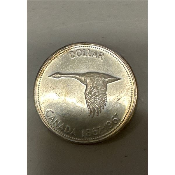 1867-1967 Canadian silver dollar
