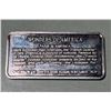 Image 2 : 1975 French Quarter 1oz, 0.999 Purse Silver Bar, Wonders of America series.