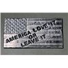 Image 2 : Big Red Bullion Hand-Poured 1.3oz, 0.999 Pure Silver Bar. â€œAmerica Love It or Lea