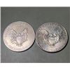 Image 2 : Pair of 2011 $1 American 1oz, 0.999 Pure Silver Eagle Rounds.