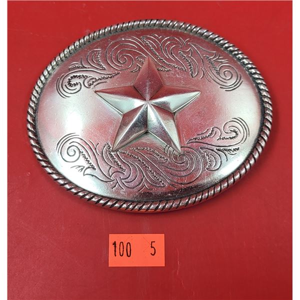 Metal Star Belt Buckle Made in Spain