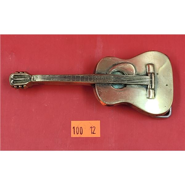 Solid Brass Baron Guitar Belt Buckle