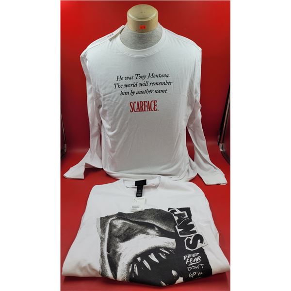 Scarface Long-Sleeve & Jaws T-Shirt