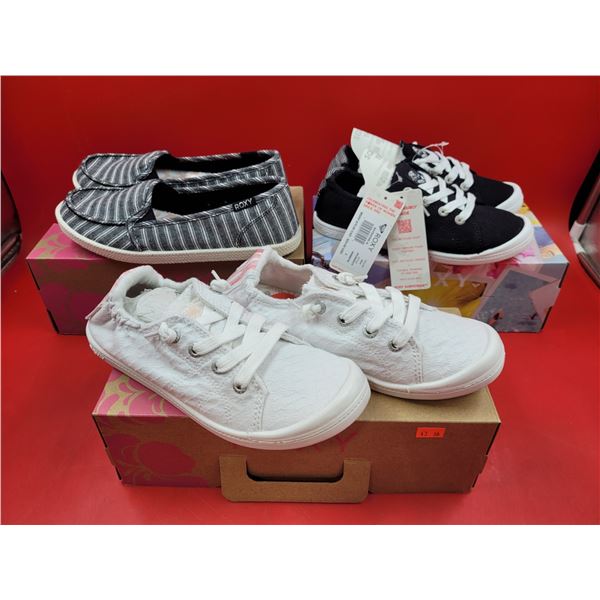 2 Pairs of Roxy Bayshore III Shoes & 1 Pair of Lido Rope II Shoes