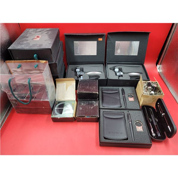 Sandman Hotel Lot w/ Wine Bottle Openers, Coasters, Flashlights, & More