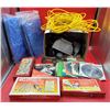 Image 1 : Assorted Tool Lot w/ Saw Blades, Ratchet Socket Set, Staple Gun Tacker, & More