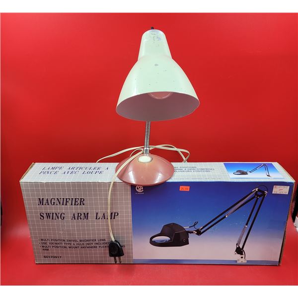 VTG Gooseneck Lamp & Magnifier Swing Arm Lamp