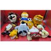 Image 1 : Plush Character Lot w/ Garfield, Tasmanian Devil, & More