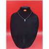 Image 1 : 925 Sterling Chain w/ Blue Semi-Precious Stone Pendant