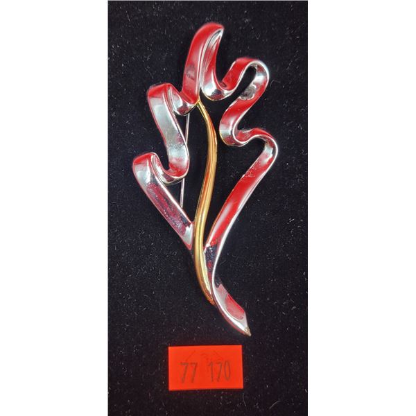 Monet Leaf Brooch