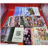 Image 1 : Book & Poster Lot w/ Cheech & Chong Posters, Vertigo Comics, Wizardry Manuals, & More