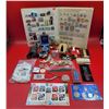 Image 1 : VTG Smalls Lot w/ Assorted Stamps, 1974 Canadian Coin Set, & More