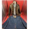 Image 1 : Armani Collezioni Brown Suede Jacket & Work To Weekend Denim Jacket
