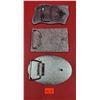 Image 2 : Canadian Metal Belt Buckle Lot w/ Flags & Molson Canadian