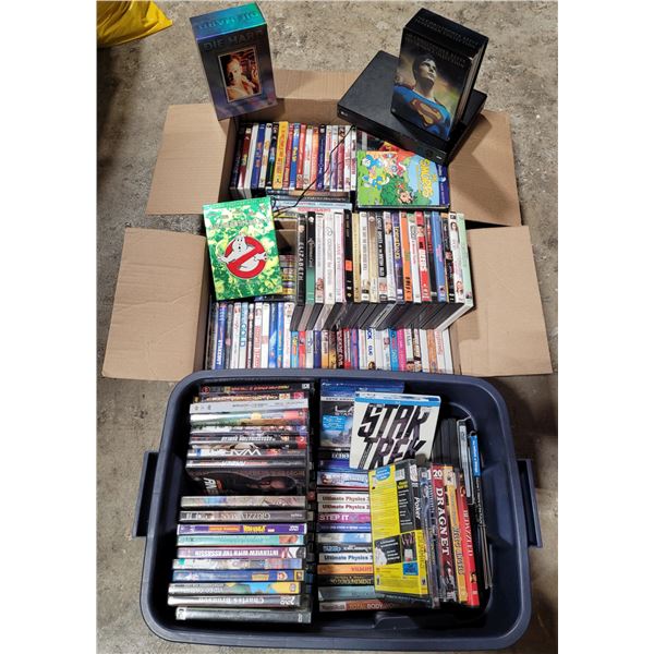 Large Assorted DVD Lot w/ LG DVD Player