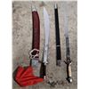 Image 1 : 2 Thin Training Swords w/ Sheaths
