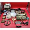 Image 1 : VTG Smalls Lot w/ Headphones, Copper Alcohol Burner, Horseshoe, & More
