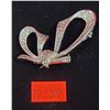 Image 1 : Antique 1930's Marcasite Bow Brooch