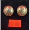 Image 1 : Pair of Birks Sterling & Gold-Filled Button Earrings