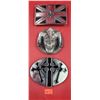 Image 1 : 3 Metal Belt Buckles w/ Jester Skull, Crosses, & More