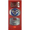 Image 1 : 3 Metal Belt Buckles w/ Superman, Mike's Hard, & More