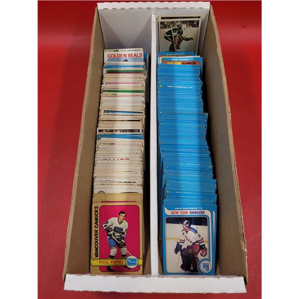 Box of Assorted VTG Hockey Cards