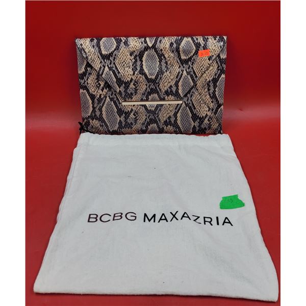 BCBG Maxazria Snake Print Clutch